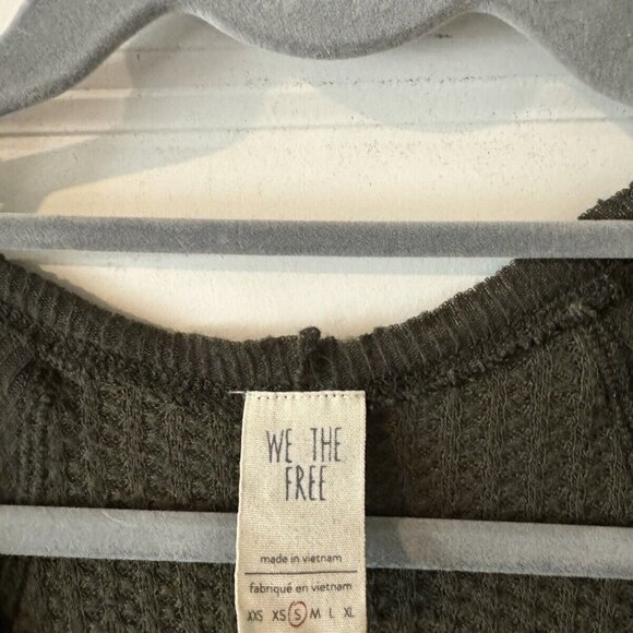 We the Free People Catalina Thermal Long Sleeve Green Size Small - Picture 4 of 5